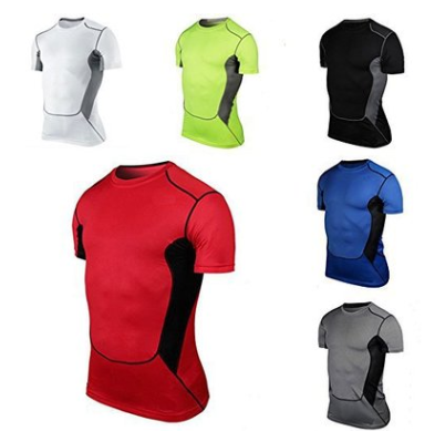 Quick-drying sports fitness shirt men's quick-drying short-sleeved men's quick-drying Slim short-sleeved