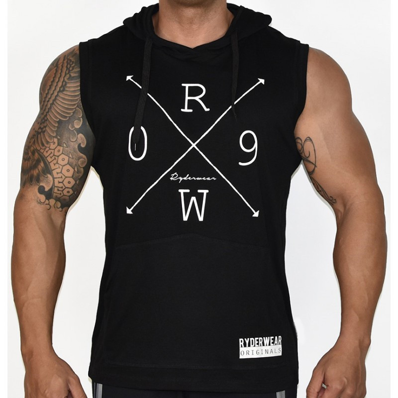 Hooded training bear male vest