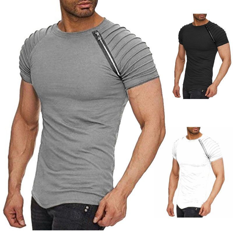 Short sleeve t-shirt folds