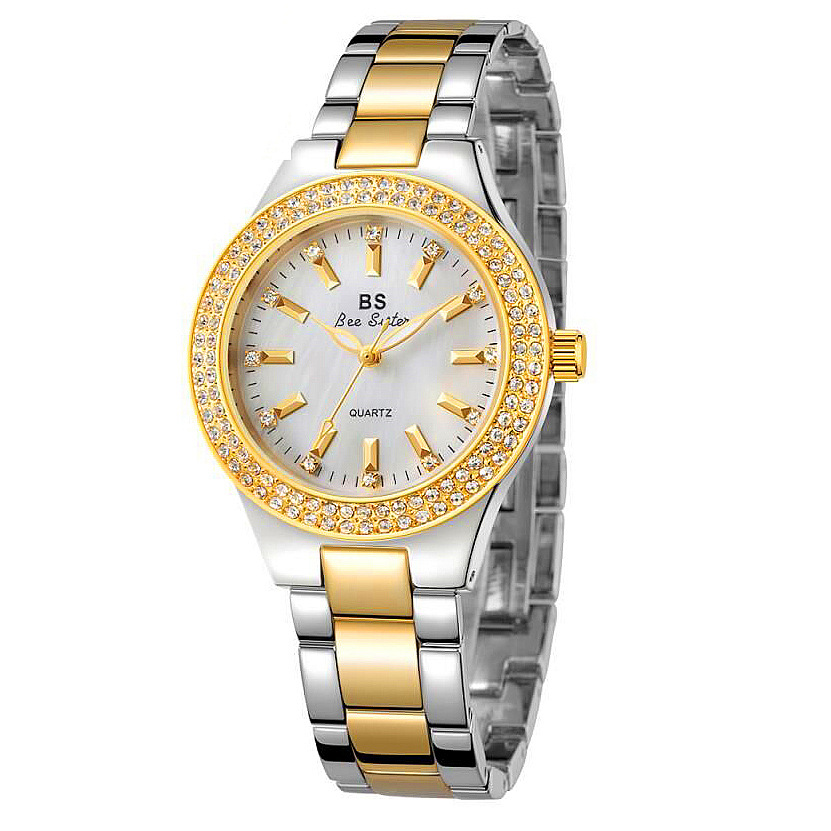 High-end linked watch full diamond female watch