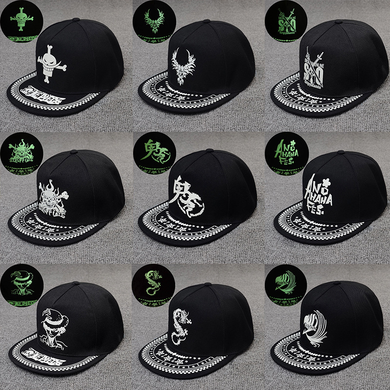 New caps, wild fashion, hip hop, sun protection, baseball cap, creative luminous hat