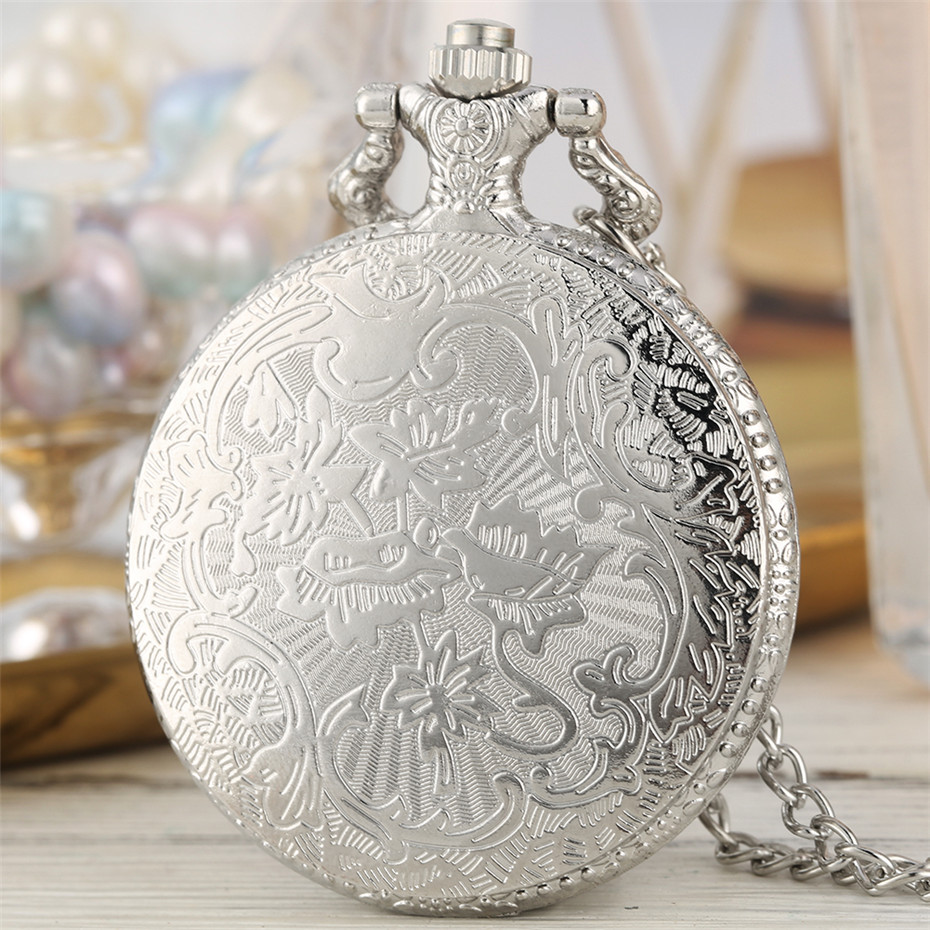 Flower shield big pocket watch