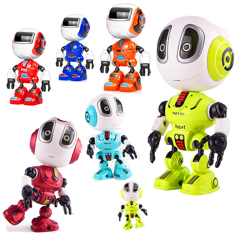 Puzzle early education mini robot