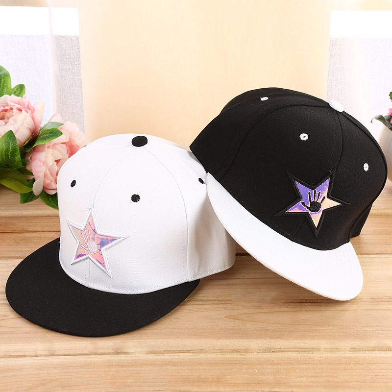 New trend, hip hop flat brim cap, Korean couple baseball cap, male and female individuality sun hat