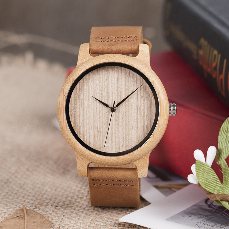 Men Watch Bamboo Wooden