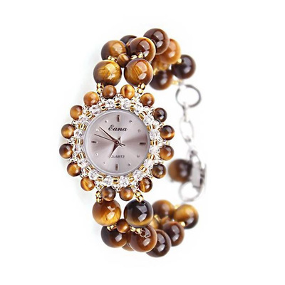 Beaded bracelet watch