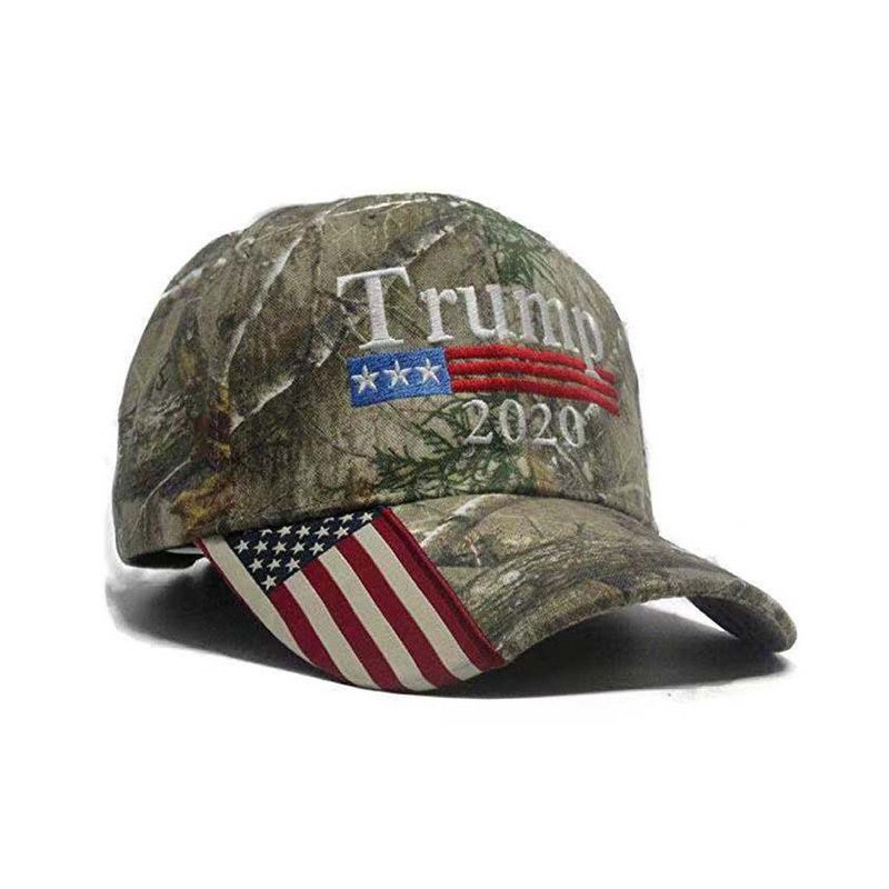 Embroidered camouflage baseball cap