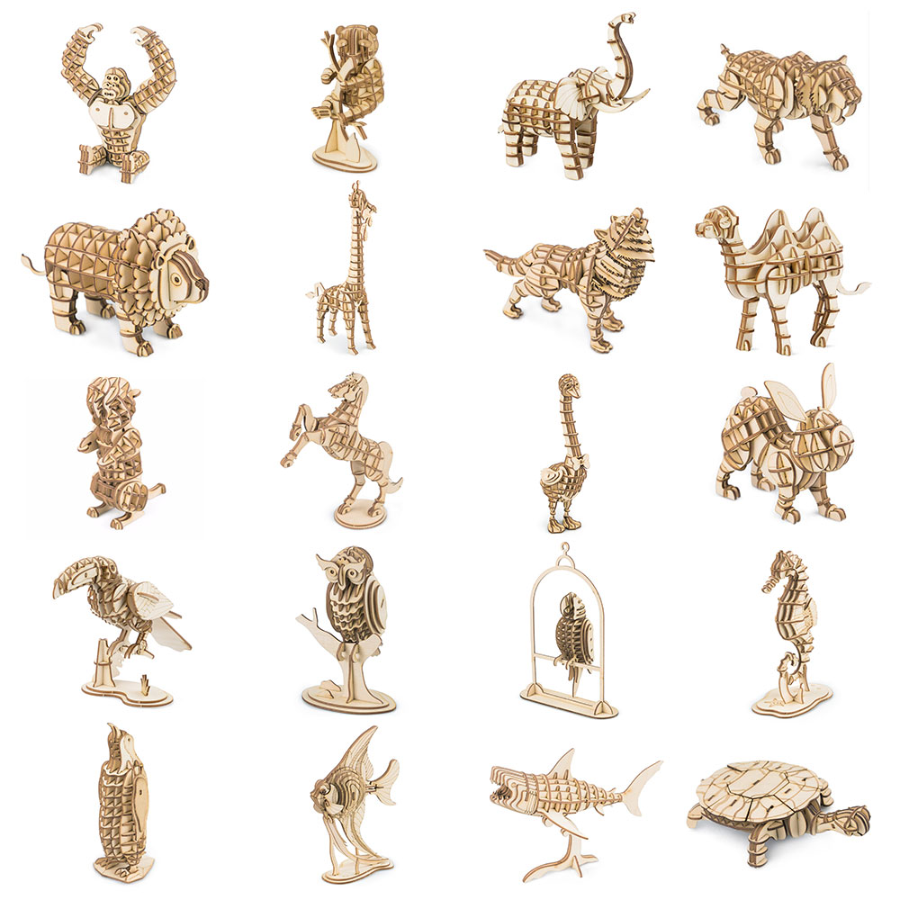 3d three-dimensional puzzle hand-assembled