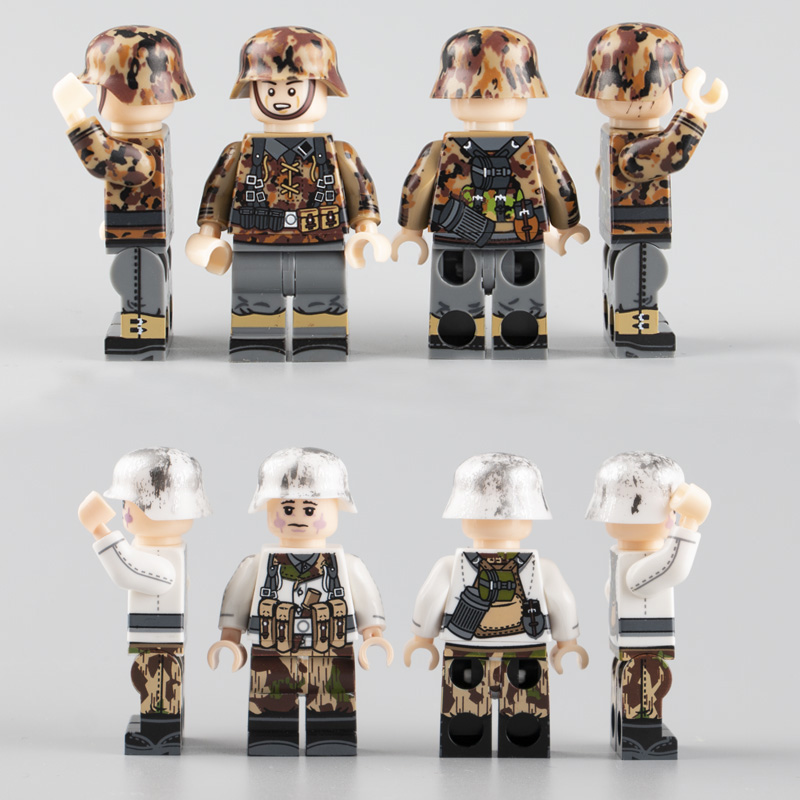Military man soldier weapon set