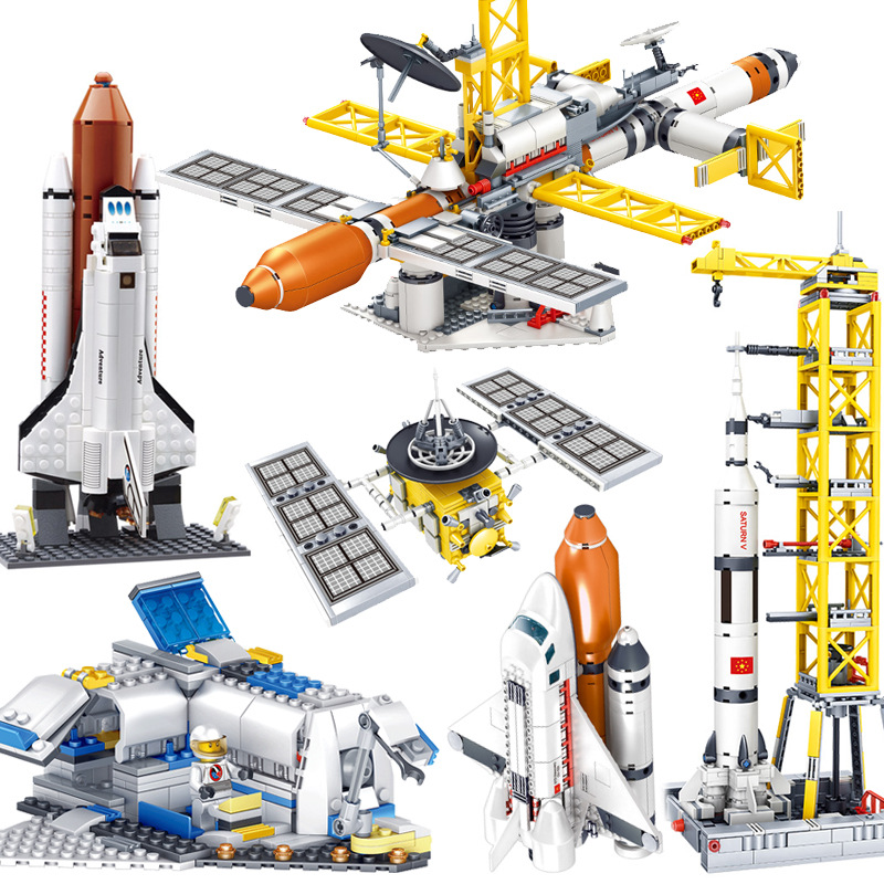 Children's aviation plastic building blocks