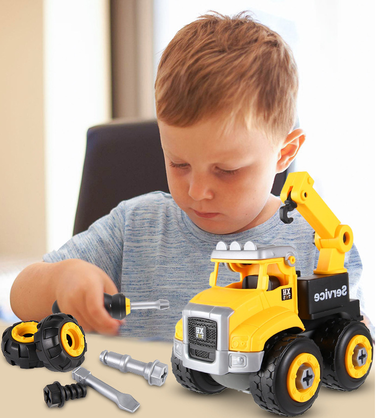 DIY puzzle model combination toy car