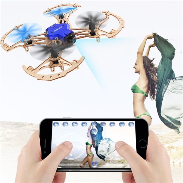 Wooden assembled drone