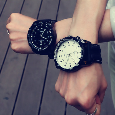 Large Dial Watch Men and Women Couple Leisure Sports watch