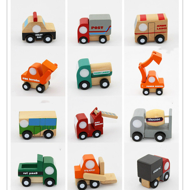 12-piece mini child car combination