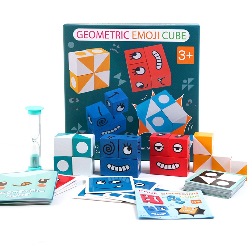 Children's face-changing cube