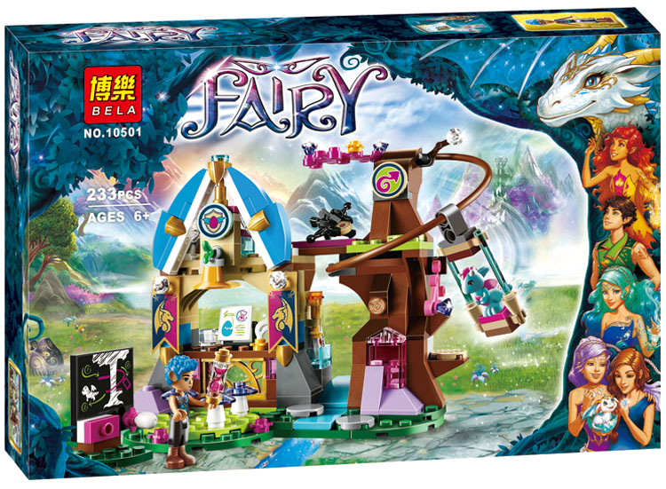 Elf Series Girl 41173 Dragon School Assembled Building Blocks Girls Toys