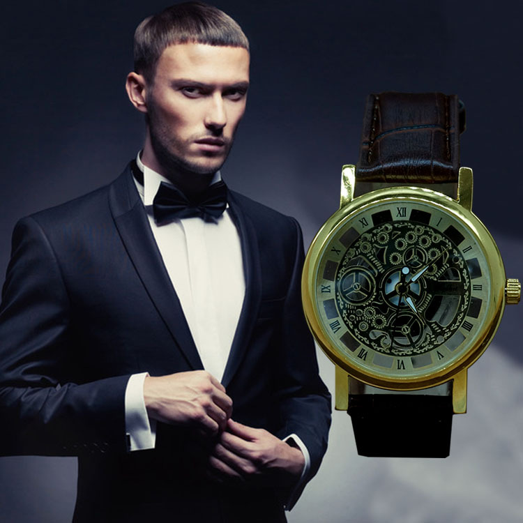 Hollow watch fashion belt transparent watch