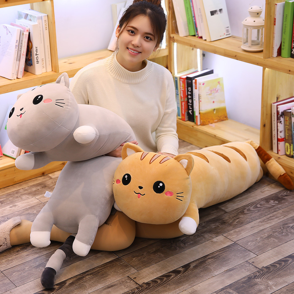 Cat plush doll pillow