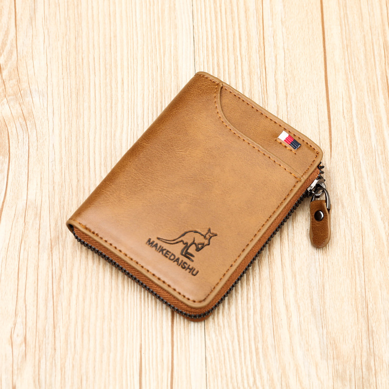 Wallet Retro Trend Men's Short Driver's License Card Bag Multifunctional Wallet Manufacturer Wholesale Customization