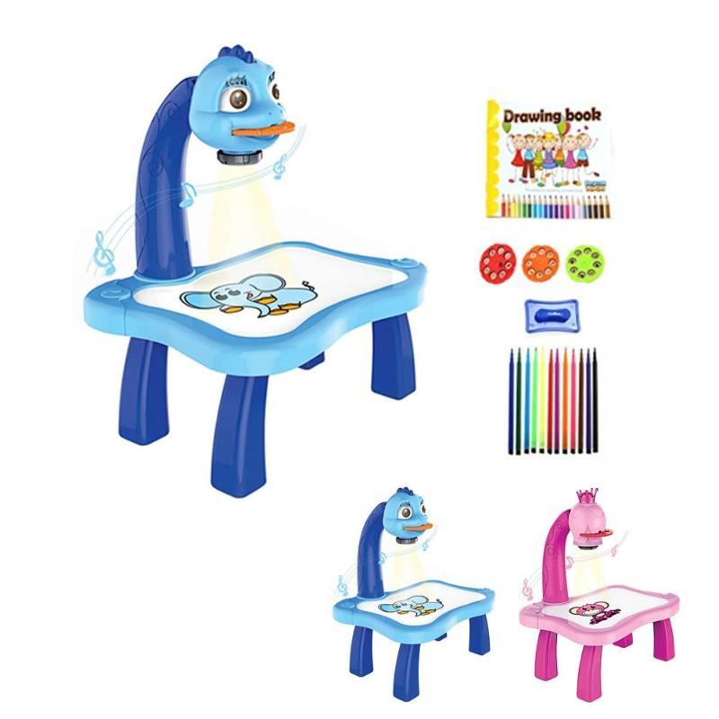 Children's projection painting table