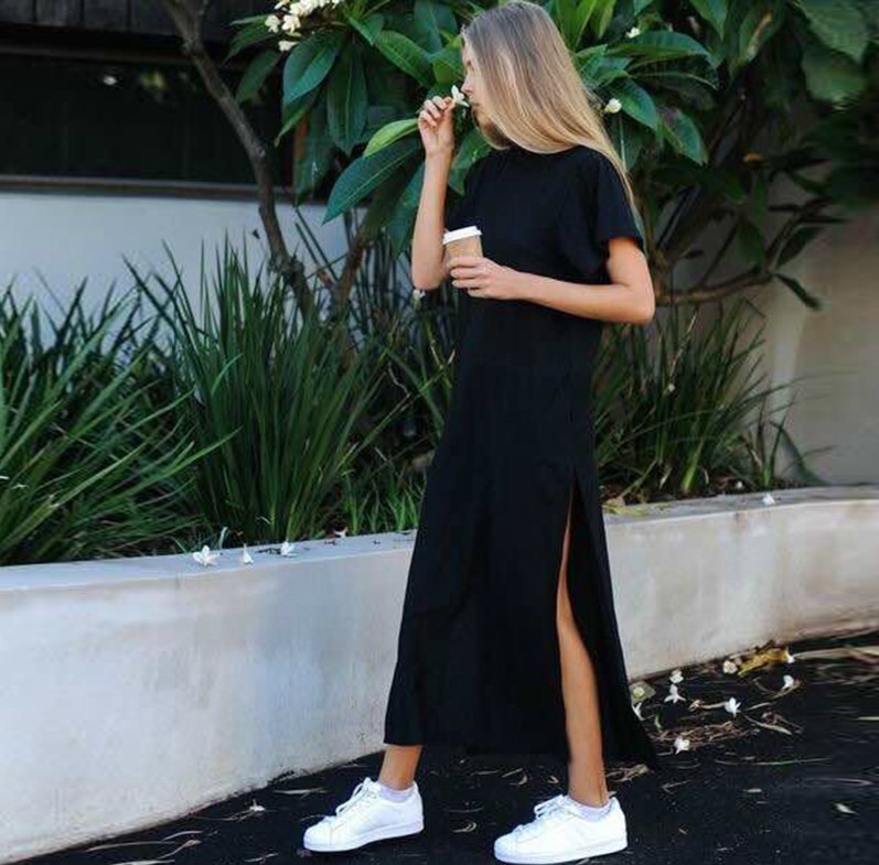 Long Loose T-Shirt Dress