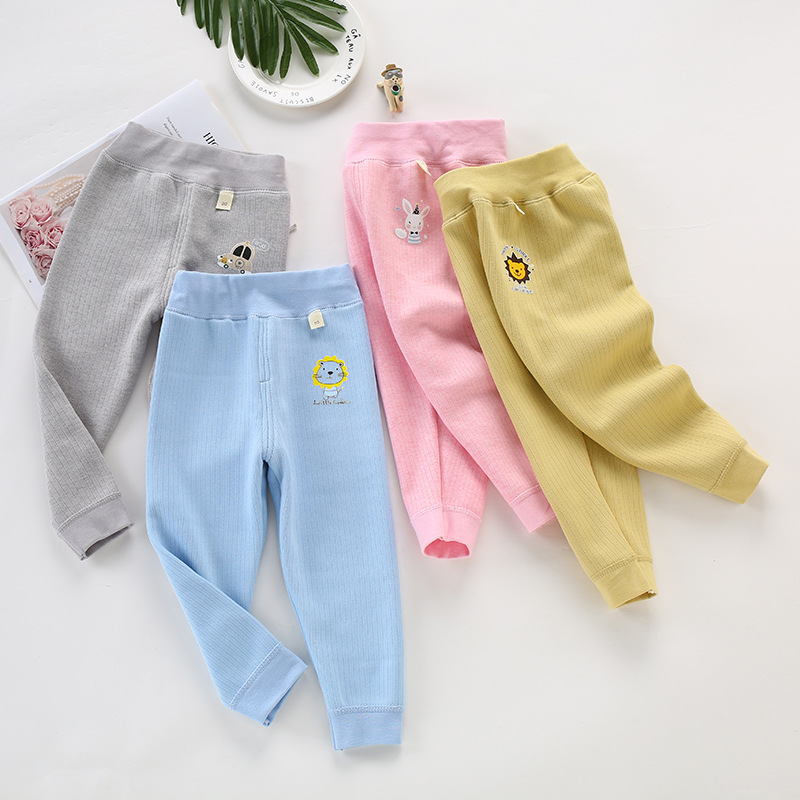 Warm pants boys plus velvet thickening