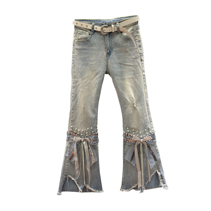 Spring new slim slim all-match cropped pants