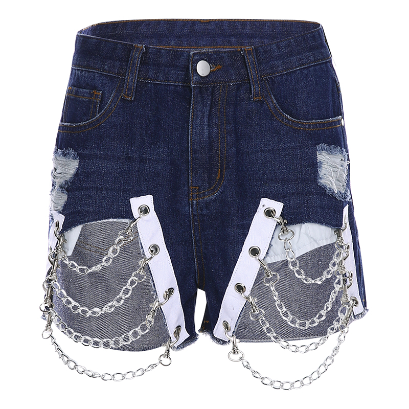 BF chain cutout shorts