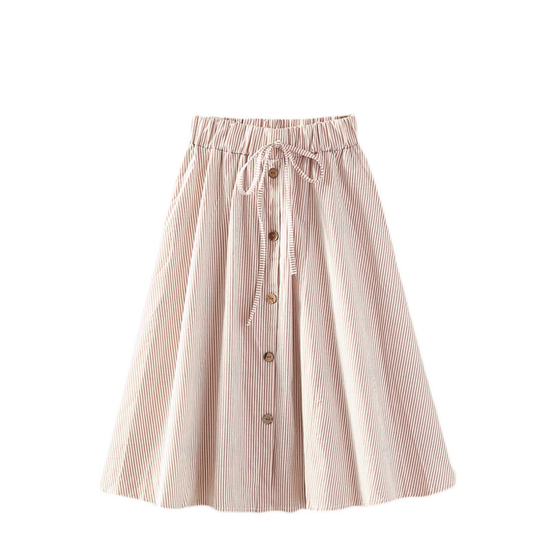 Summer high waist new wild skirt skirt A word skirt college wind