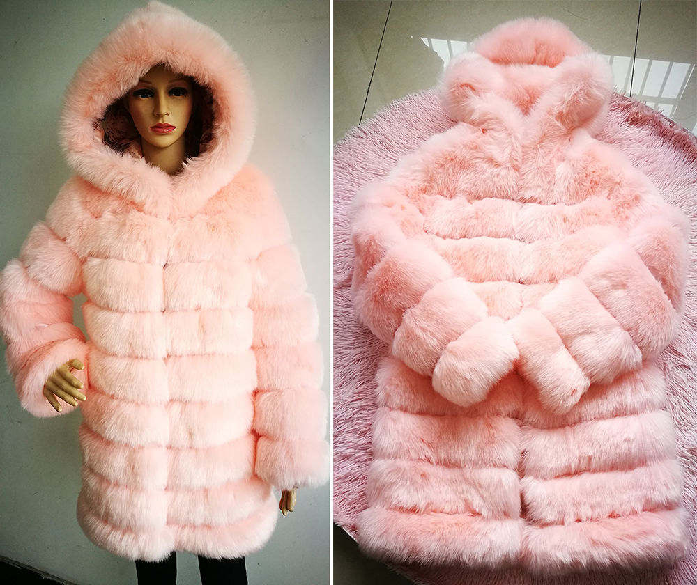 Haining 2018 New European And American Fox Fur Coat