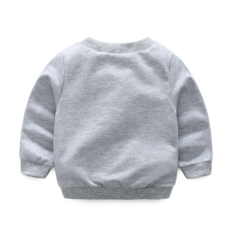 Men's tide children's Korean letter printing round neck sweater + camouflage striped cotton trousers + hat sports three-piece