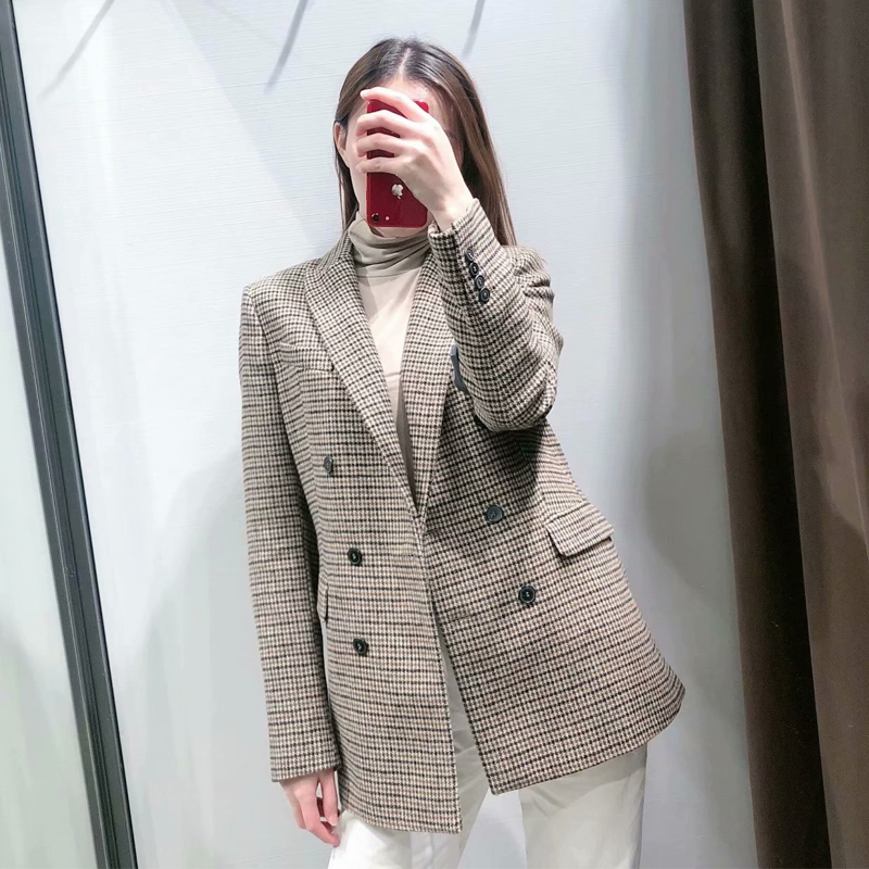 Women's New Houndstooth SuitJacket Small Suit