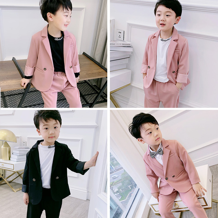 Boys and girls children Korea handsome small suit catwalk children suit suit net red handsome