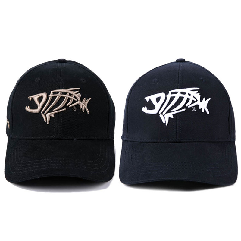 Cap fish bone embroidery