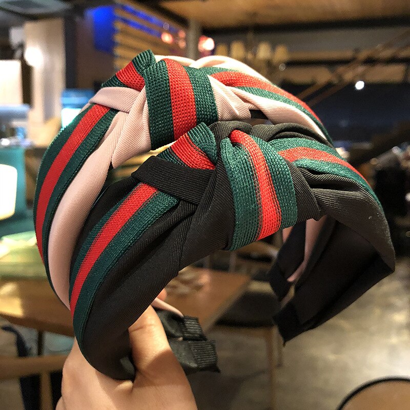 Striped hairband side card