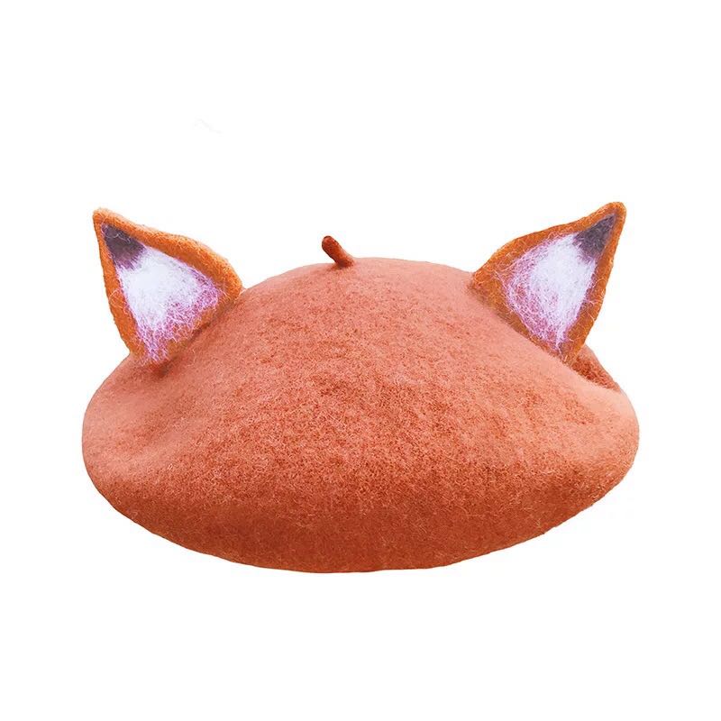 Fox ears beret