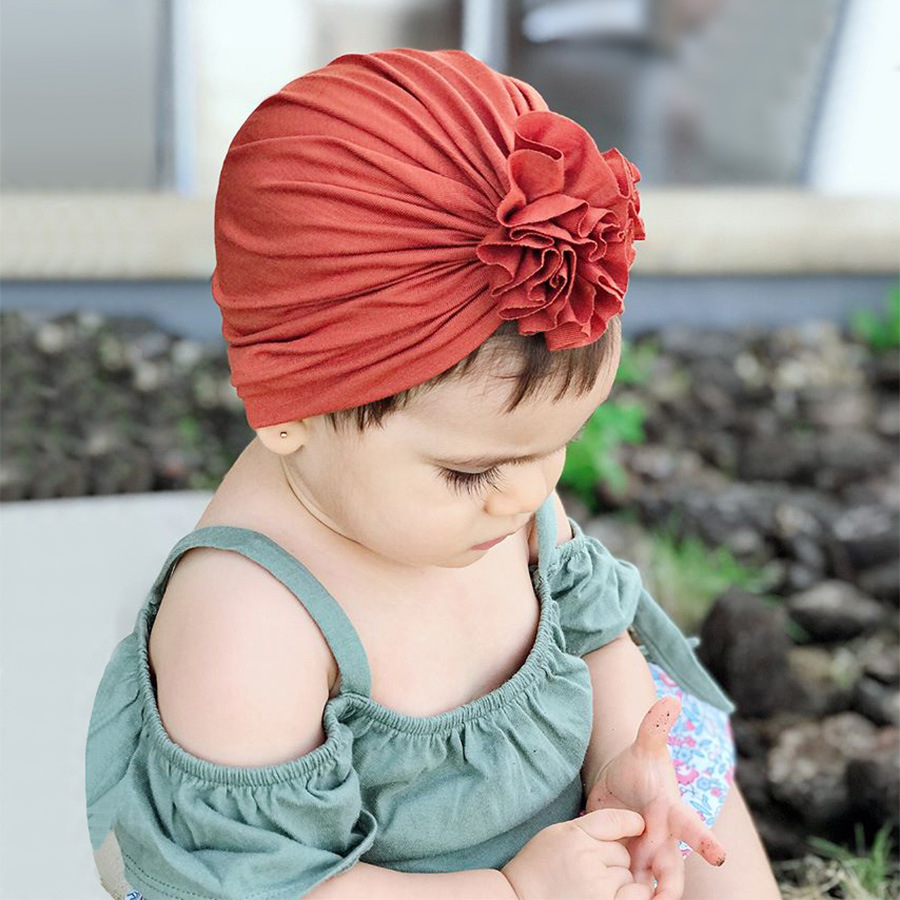 Pleated flower hat