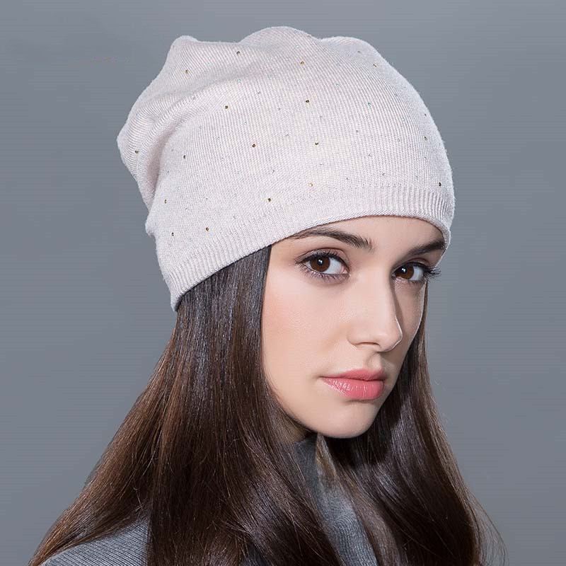 Outdoor ski hat thick warm hat