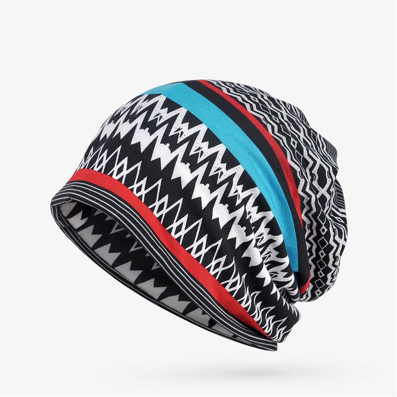 Cotton Knitted Pattern Fashion Korean Style Baotou Night Cap