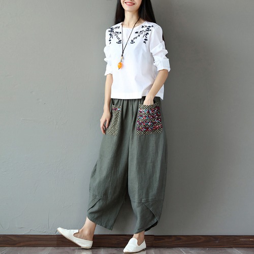Spring And Autumn New RETRO Art Leisure Simple Style