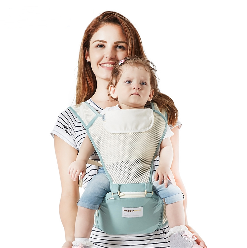 wearable baby wrap breathable mesh kangaroo travel backpack infant slingshot carrier waist stool kangaroo hip baby seat