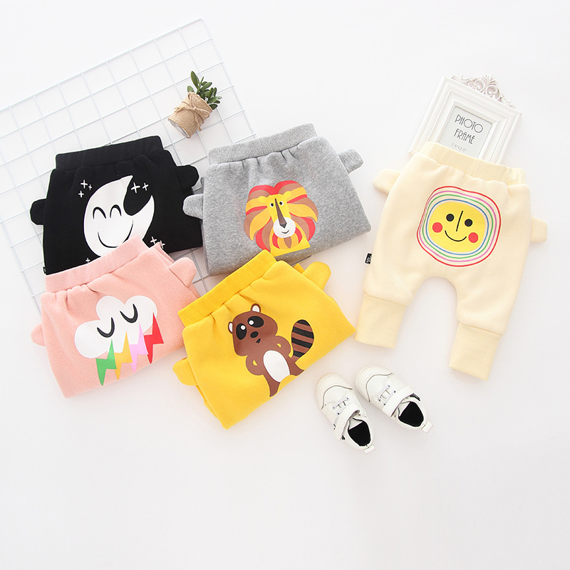 Cartoon printing big ear baby big pp pants