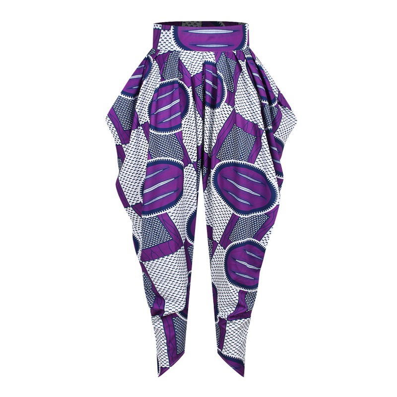 Digital Printed Woman African High-end Harem Pants Loose Pants Harem Pants