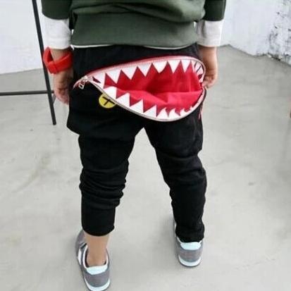 Big mouth zipper harem pants