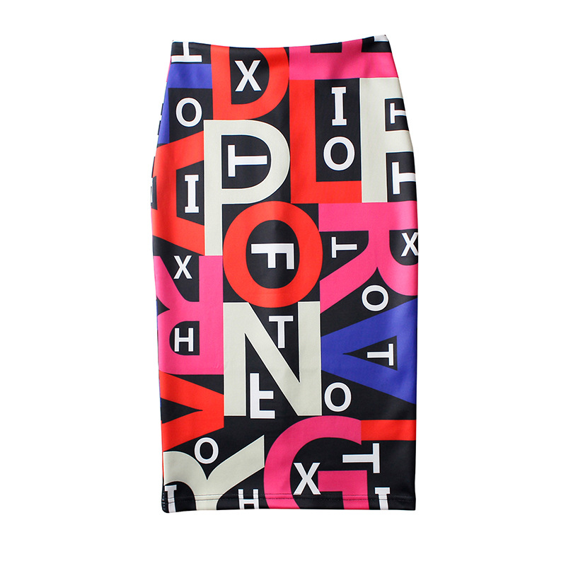 European And American Style Wrapped Hip Skirt Ladies Mid Skirt
