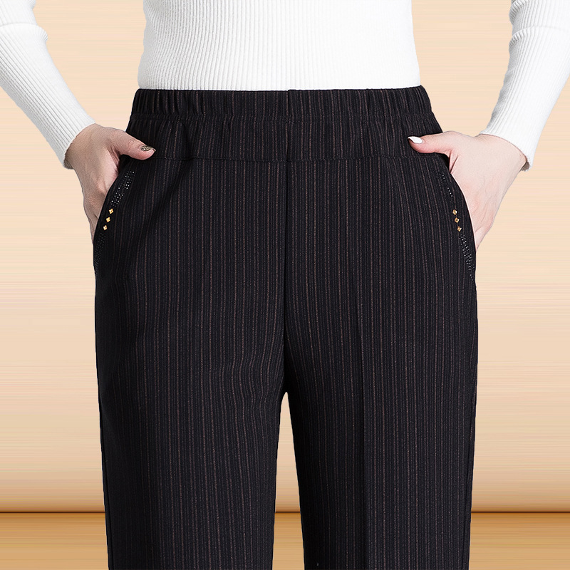 Middle-aged And Elderly People Add Fertilizer To Increase Casual Straight-leg Pants