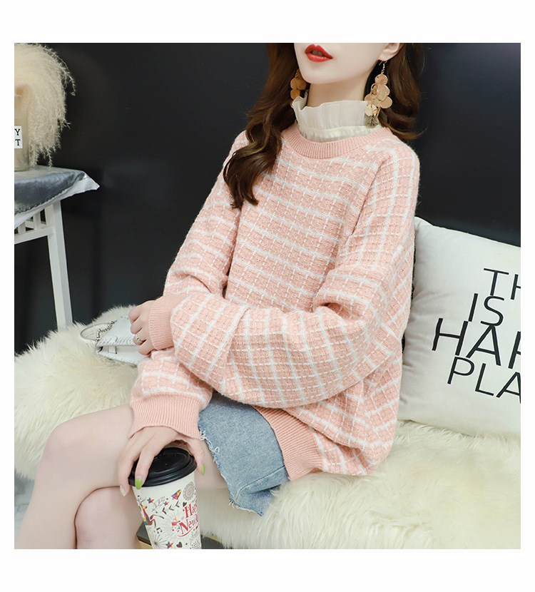 Lazy style long sleeve fashion sweater