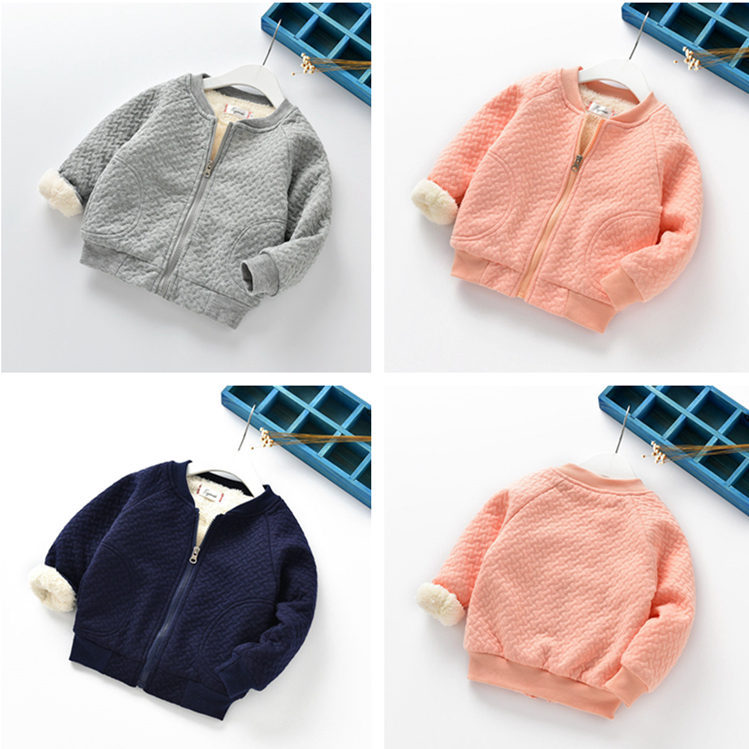 2021 winter plus velvet tops for small children