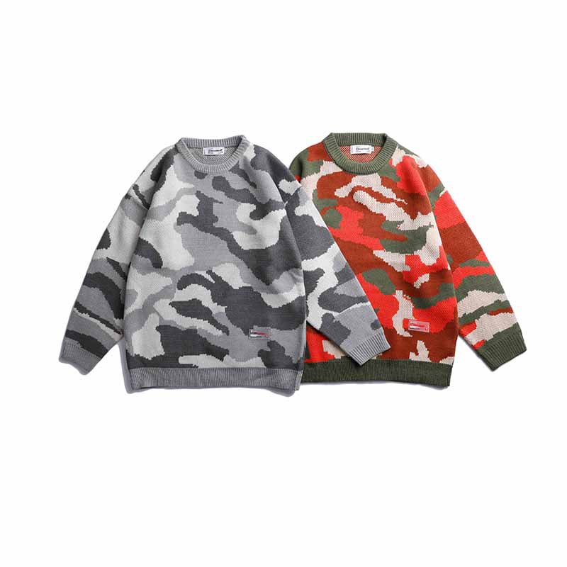 Camouflage Japanese wool sweater