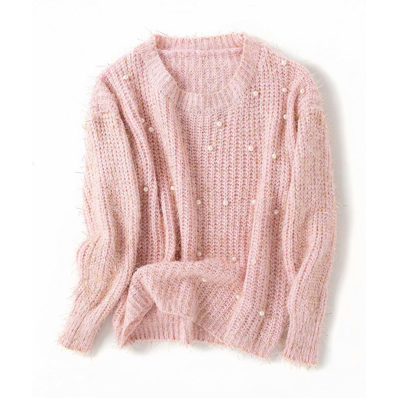 Gold Beaded Horse Pullover